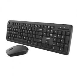 Canyon Tastatur und Maus SET-W20, Kabellos 2,4 GHz, DE-L B-Ware Spritzwassergeschützt, Mausauflösung - 1200 DPI