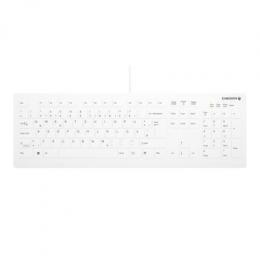 Cherry Active Key AK-C8112 Medical Wireless Keyboard, Weiß Kabellose desinfizierbare Desktop-Hygienetastatur mit flachem Tastenprofil