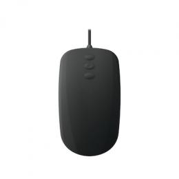 Cherry Active Key AK-PMH3 Medical Mouse, Schwarz Kabelgebundene Hygienemaus mit 3-Button Scroll für glänzende Oberflächen