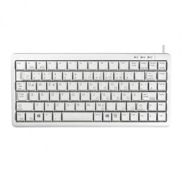 CHERRY Compact Keyboard G84-4100, kabelgebunden, USB- und PS/2 (über mitgeliefertem Adapter) -Anschluss, hellgrau