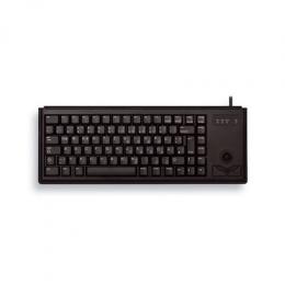 CHERRY Compact-Keyboard G84-4400, kabelgebunden, mit integriertem Trackball, schwarz