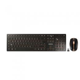CHERRY DW 9100 slim, kabelloses Tastatur und Maus-Set, schwarz-bronze