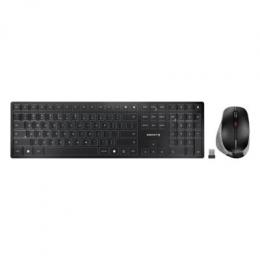 Cherry DW 9500 Slim, Kabelloses Maus/Tastatur-Set, Bluetooth und RF-Übertragung, Ergonomisches Design, QWERTZ-Layout