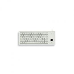 CHERRY G84-4400 Compact-Keyboard Ultraflache Kompakttastatur mit integriertem Trackball, Kabelgebunden