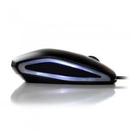 CHERRY GENTIX kabelgebundene optische Maus (beleuchtet) Schwarz USB, 3 Tasten, Seitenflächen aus Gummi, 1000 dpi-Auflösung