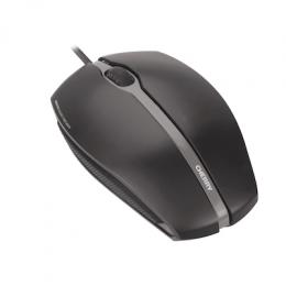 CHERRY GENTIX SILENT , schwarz USB, 3 Tasten, Seitenflächen aus Gummi, 1000 dpi-Auflösung