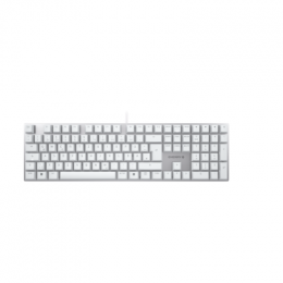 CHERRY KC 200 MX Tastatur, Weiß-Silber / MX2A Brown Switch, Kabelgebunden