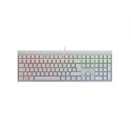 CHERRY MX 2.0S RGB, CHERRY MX-Silent-Red-Switches - weiß, mechanische Gamingtastatur, Kabelgebunden, RGB-Beleuchtung, Anti-Ghosting