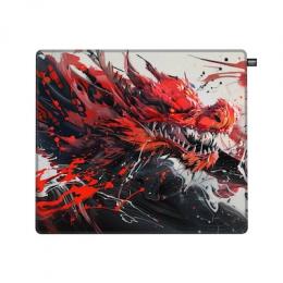 CHERRY XTRFY GP6 HYDRUS RED, Gaming-Mauspad, Größe L High-Speed-Stoffoberfläche, Rutschfest, Vernähte Kanten