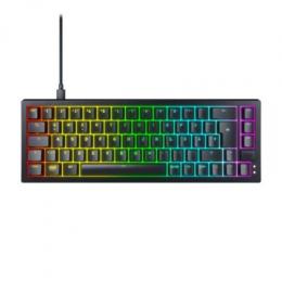 CHERRY XTRFY K5V2 Mechanische Gaming-Tastatur im 65 %-Format Kabelgebunden, DE-Layout, CHERRY MX2A Red-Switches, LED-Strip-Technologie