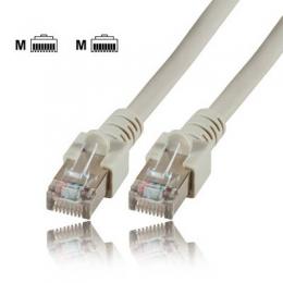 Communik - Cat.5e Patchkabel RJ45, SF/UTP (S-FTP), 0,25 Meter, Farbe grau, pvc