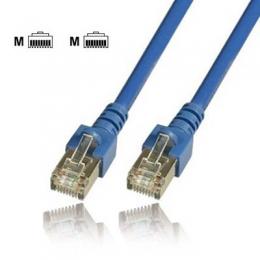 Communik - Cat.5e Patchkabel RJ45, SF/UTP (S-FTP), 0,5 Meter, Farbe blau, pvc