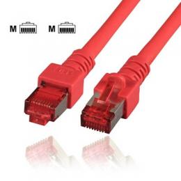 Communik - Cat.6 Patchkabel RJ45, S/FTP (PIMF), 0,15 Meter, Farbe rot, halogenfrei