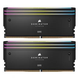 Corsair Dominator Titanium Schwarz 64GB (2x32GB) DDR5-6600 XMP Arbeitsspeicher, CL32, 1.4V