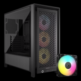 CORSAIR FRAME 4000D RS ARGB Black Bundle inkl. 1x CORSAIR RS120 ARGB Black