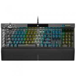 CORSAIR K100 RGB Optisch-mechanische Gaming-Tastatur - OPX RGB Optisch-mechanische Tastenschalter, LightEdge mit 44 RGB-Beleuchtungszonen, PBT-Double-