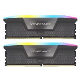 Corsair Vengeance RGB Grau 32GB Kit (2x16GB) DDR5-6000 CL38 EXPO DIMM Arbeitsspeicher