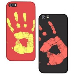 Cover Schutzhülle für iPhone 5, 6, 7, 8, X, Thermoeffekt Wärme Temperatursensor Farbwechsel