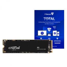 Crucial P3 Plus M.2 PCIe 4.0 NVMe 1TB SSD inkl. F-Secure