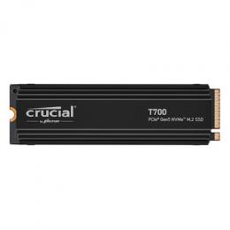 Crucial T700 SSD mit Kühlkörper 2TB M.2 PCIe Gen5 NVMe Internes Solid-State-Module