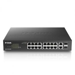 D-Link DGS-1100-18PV2 Smart Managed Switch 16x Gigabit Ethernet, 2x ComboGE/SFP, Desktop/19