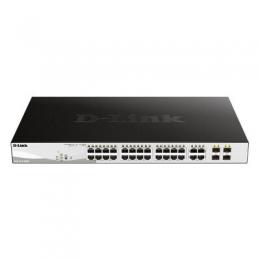 D-Link DGS-1210-28MP Smart+ Managed Switch [24x Gigabit Ethernet Max PoE+, 4x GbE/SFP Combo]