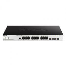 D-Link DGS-1210-28P/ME Metro Ethernet Switch [24x Gigabit Ethernet PoE+, 193W, 4x SFP]