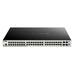 D-Link DGS-1510-52XMP Smart Managed Switch 48x Gigabit Ethernet PoE+ (max. 370 W), 4x 10 Gbit/s SFP+