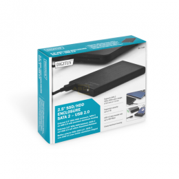 DA-71104 6.35cm (2,5 Zoll) SDD/HDD-Gehäuse  Retail    SATA I-II - USB 2.0 Alu schwarz 