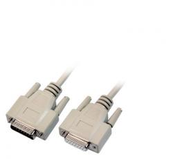 Datenkabel seriell 1:1, 2x DSub 15, St.-Bu., 2,0m, beige