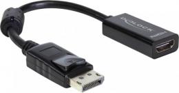 Delock Adapter Displayport -> HDMI St/Bu 0,22m Kabel schwarz