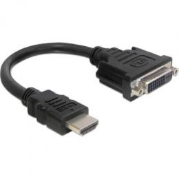Delock Adapter HDMI Stecker > DVI 24+1 Buchse 20 cm