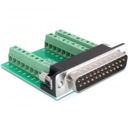 Delock Adapter Terminalblock > Sub-D 25Pin Stecker