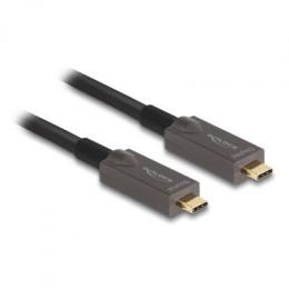 Delock Aktives Optisches USB-C™ Video + Daten + PD Kabel 5 m
