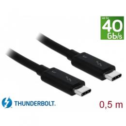 DeLock Thunderbolt 3 Kabel 40Gb/s St./St. 0,5m schwarz