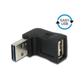 Delock USB-Adapter EASY-USB 2.0, A-Stecker auf A-Buchse, gewinkelt oben/ unten