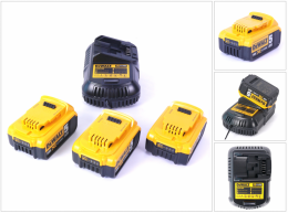 DeWalt Akku Starter Kit 18V DCB 105 P3 QW mit 3x DCB 184 Akku 5,0Ah + DCB 115 Ladegerät