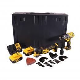 Dewalt DCD 796 P2MD Akku Schlagbohrschrauber 18 V 70 Nm Brushless + DCS 355 Akku Oszillierer 18 V Brushless + 2x Akku 5,0 Ah + Ladegerät + Maxi D-Box