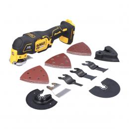 DeWalt DCS 355 N Akku Oszillierer 18 V Brushless + 29 tlg. Zubehör Set - ohne Akku, ohne Ladegerät