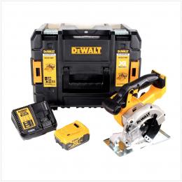 Dewalt DCS 373 P1 Akku Metallkreissäge 18V 43mm + 1x Akku 5,0Ah + Ladegerät + Sägeblatt + TSTAK