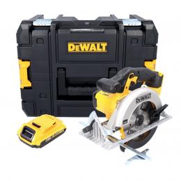 DeWalt DCS 391 NT Akku Handkreissäge 18 V 165 mm + 1x Akku 2,0 Ah + TSTAK - ohne Ladegerät