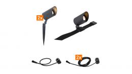 Die Bold Erweiterungsset 24V-Garten Spot-Lights, 3 Spots