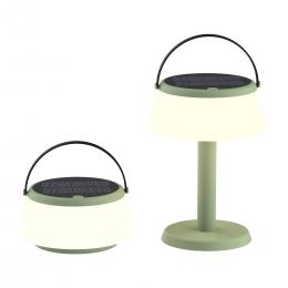 Die BOLD tragbare Solar-Tischlampe, Grün, Solar