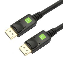 DisplayPort 1.2 Audio/Video, Anschlusskabel, St.-St., 0,5m, schwarz