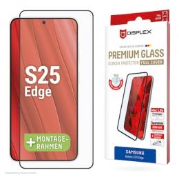 DISPLEX Premium Glass Schutzfolie FC Samsung Galaxy S25 Edge Premium Panzerglas, Full Cover