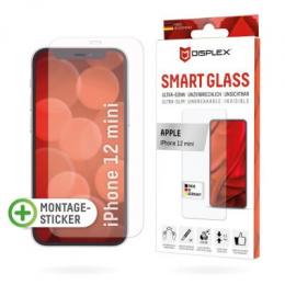 DISPLEX Smart Glass (9H) für Apple iPhone 12 mini Montagesticker, unzerbrechlich, ultra-dünn, unsichtbar