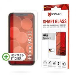 DISPLEX Smart Glass (9H) für Apple iPhone XR/11 Montagesticker, unzerbrechlich, ultra-dünn, unsichtbar