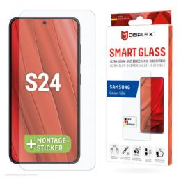 DISPLEX Smart Glass (9H) für Samsung Galaxy S24/S25 Montagesticker, unzerbrechlich, ultra-dünn, unsichtbar