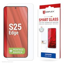 DISPLEX Smart Glass Schutzfolie Samsung Galaxy S25 Edge Panzerfolie, Härtegrad 9H