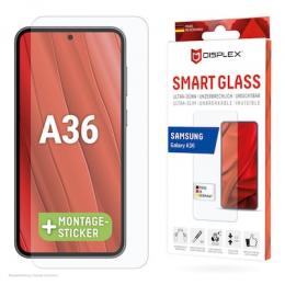 DISPLEX Smart Glasschutzfolie für Samsung Galaxy A36 Kratzer-resisten, ultra-dünn, Schmutzabweisend,